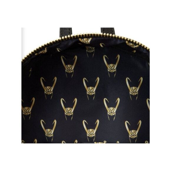Loungefly X Marvel Shine Loki Mini Backpack Master of Mischief NWT